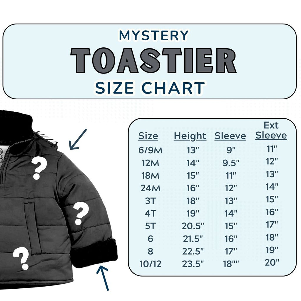 Toastier Car Seat Coat Different Color per size - FINAL SALE